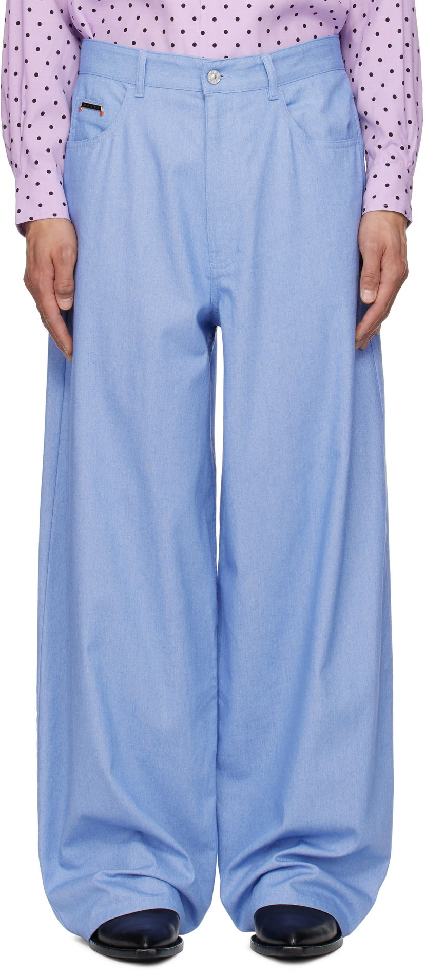 Byxor Marni Marni Light Jeans Blå | PUJU0108A1 UTC476