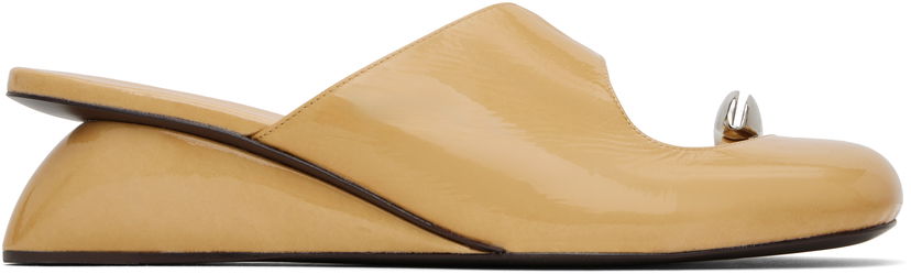 Sneakers och skor Tory Burch Tory Burch Pierced Wedge Mules Gul | 169861-250