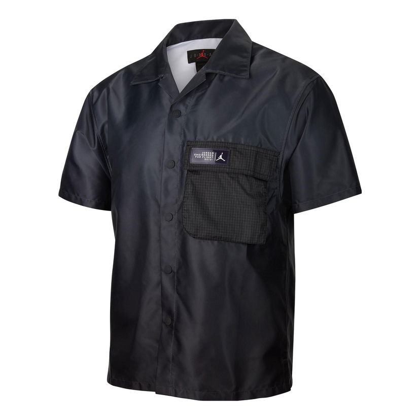 Skjorta Jordan Gradient Big Pocket Short Sleeve Shirt Svart | CZ4821-022