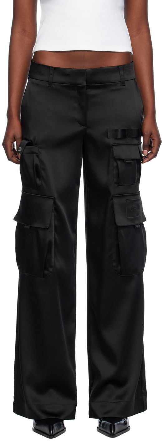 Byxor Off-White Toybox Trousers Svart | OWCF017S24FAB0031010