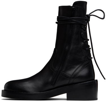 Kläder Ann Demeulemeester Ann Demeulemeester Henrica Leather Boots Svart | 2201-W-A02-380-099, 2