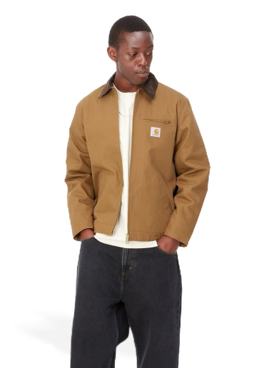 Jacka Carhartt WIP Detroit Jacket "Hamilton Brown / Tobacco rigid" Bourgogne | I015264_00S_01