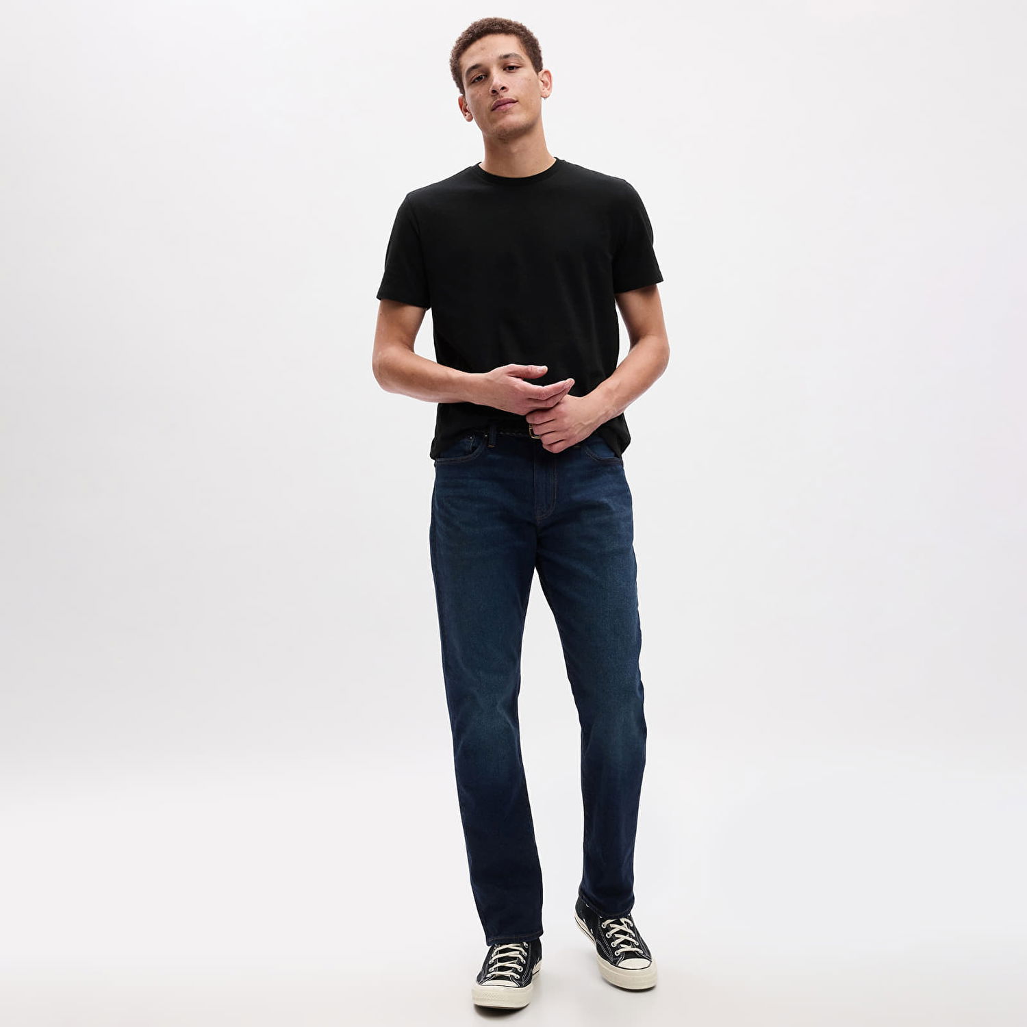 T-shirt GAP Basic Tee True Black V2 2 Svart | 440775-02, 1