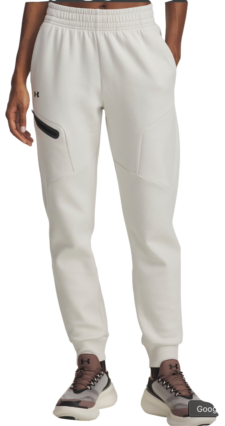 Träningsbyxor Under Armour Under Armour Unstoppable Fleece Pants Vit | 1379846-110