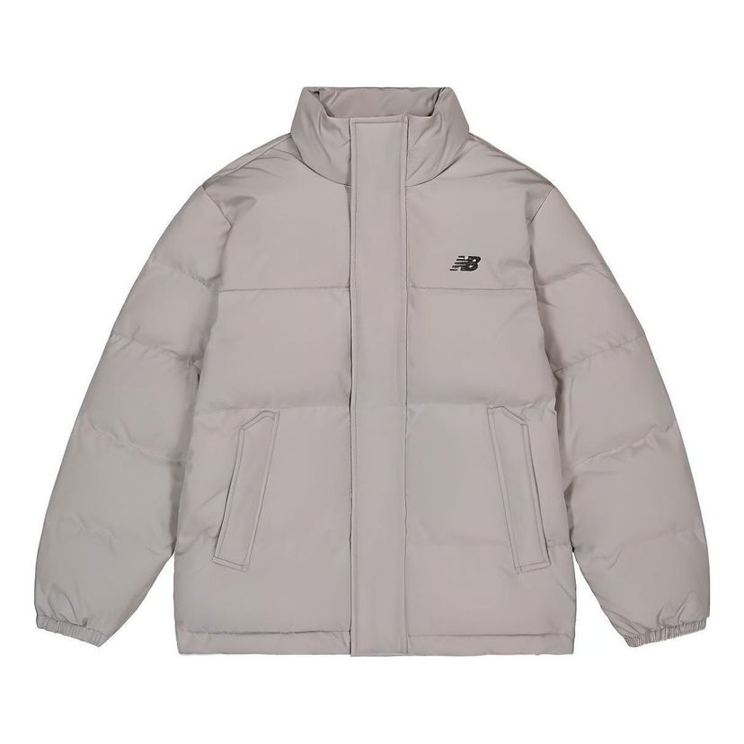 Pufferjacka New Balance Lifestyle Warm Down Jacket Grå | AMJ33340-TAG