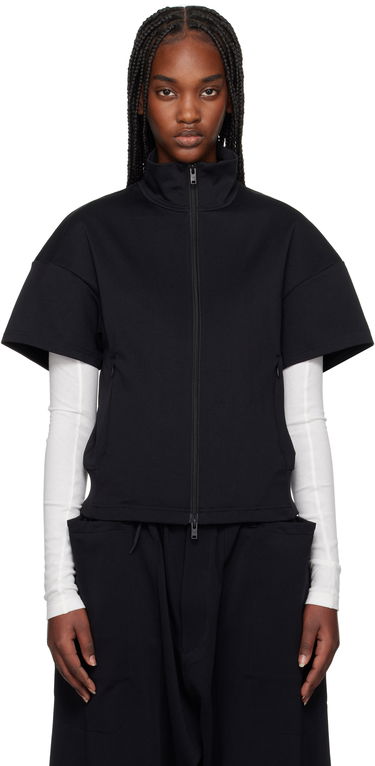 Väst Y-3 Y-3 3S Short Sleeve Zip-Up Shirt Svart | JN4984, 0