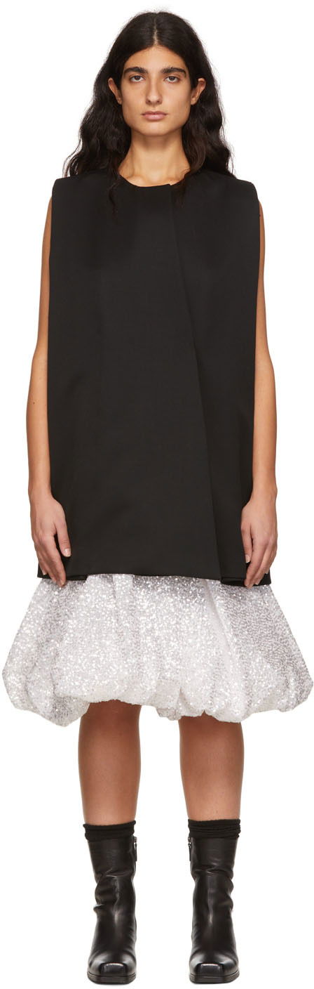 Klä We11done Wool Sleeveless Mini Dress Svart | WD-OP1-22-102-W-BK