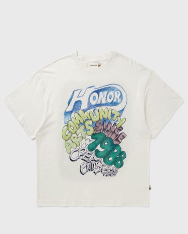 T-shirt Honor The Gift Community Arts Creative T-Shirt Vit | HTG250343-BONE, 2