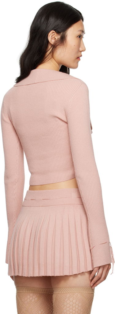 Sweater GUIZIO Guizio Cielo Knit Cardigan Rosa | H23620S020, 2