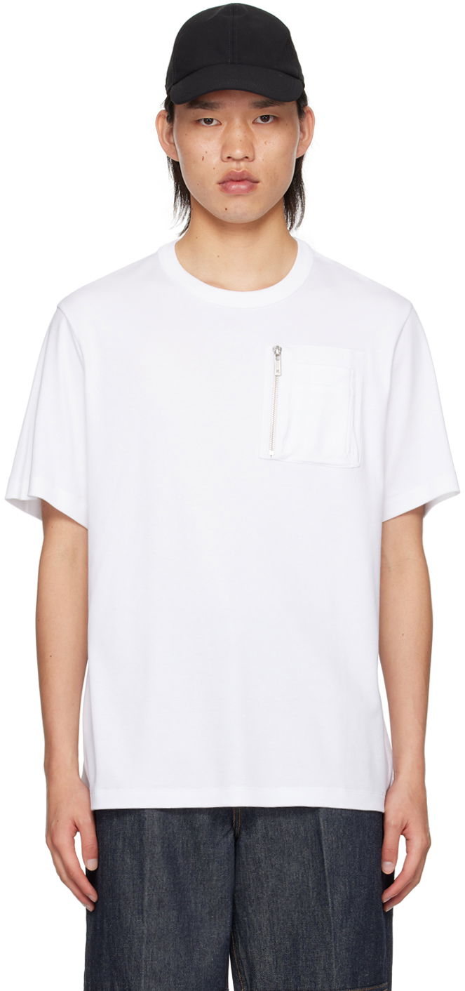 T-shirt Helmut Lang Utility Pocket T-Shirt Vit | O04HM596