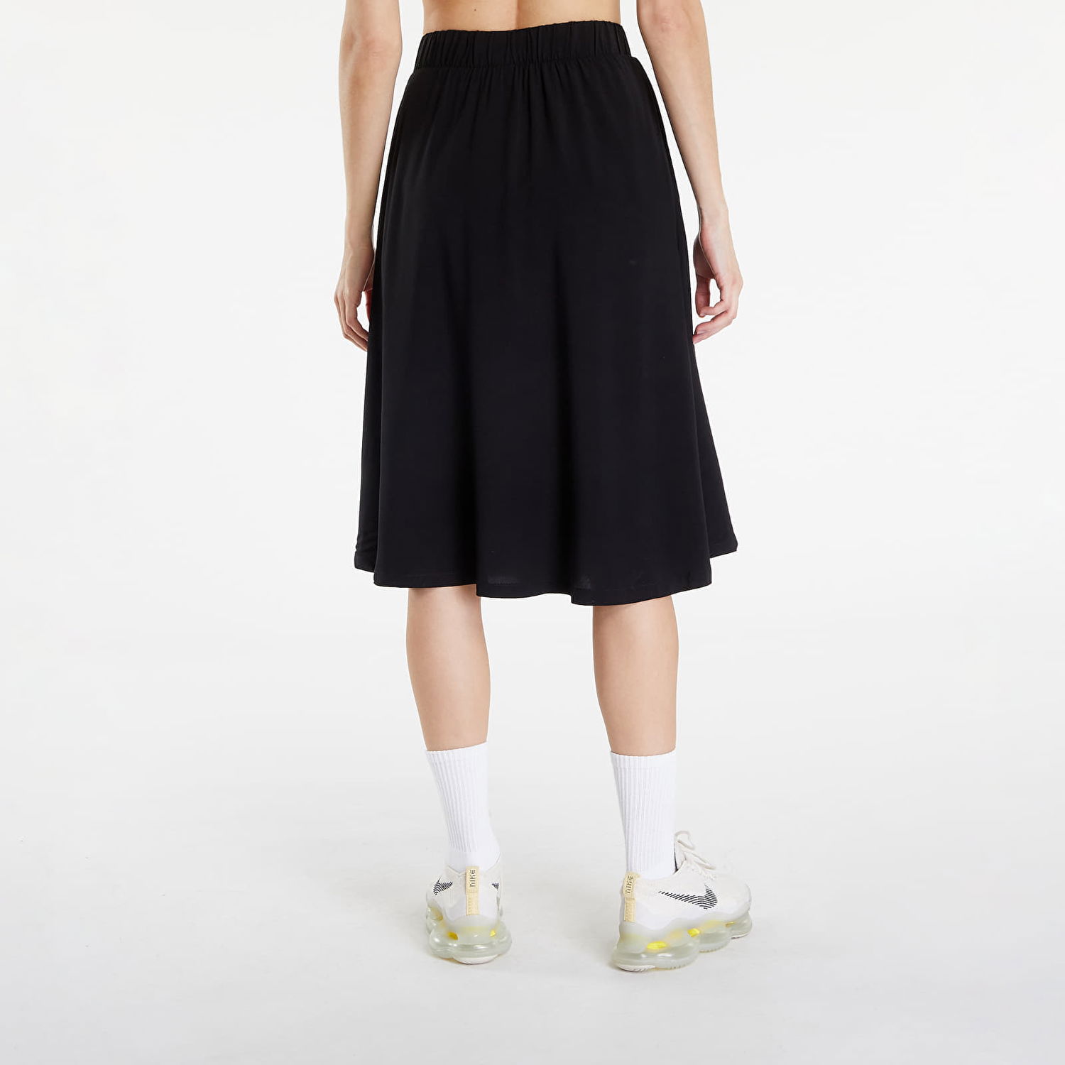 Kjol Urban Classics Skirt Ladies Viscose Skirt Black Svart | TB6196-00007, 1