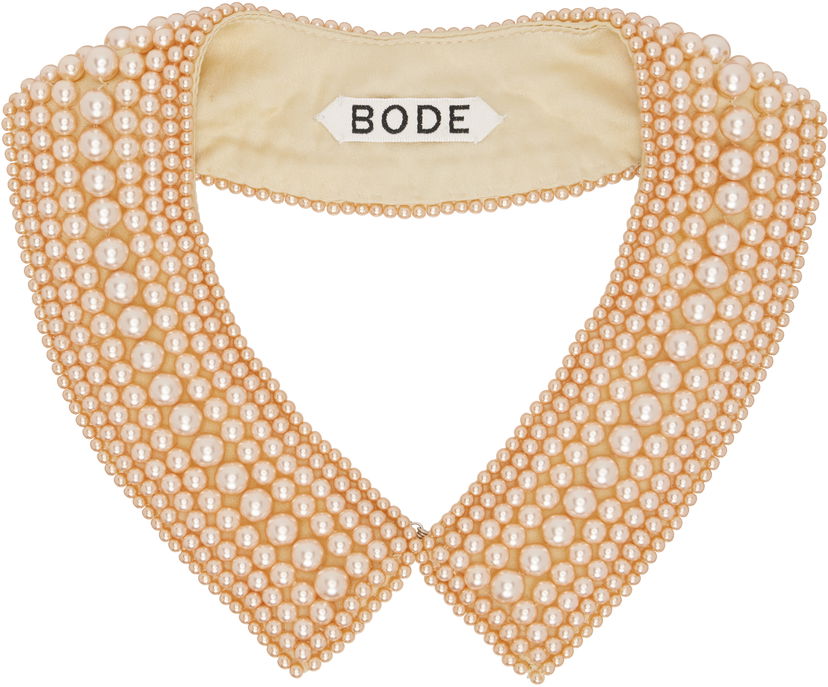 Halsband Bode Bode Pearl Embellished Collar Beige | MRS25AC003