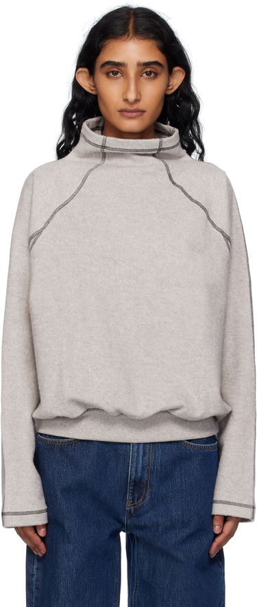 Sweater Baserange Baserange Fold Turtleneck Top Grå | PUFOT-RCF-AU25, 0