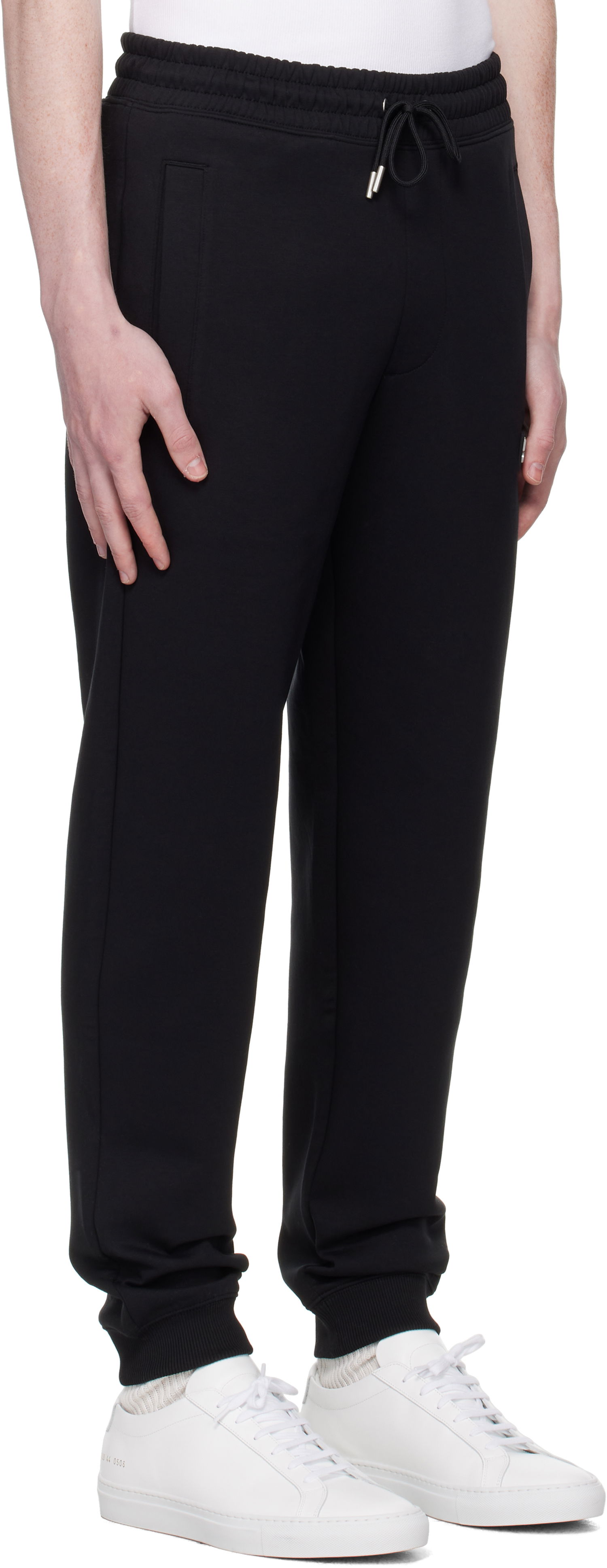 Träningsbyxor BOSS Stacked Logo Tracksuit Sweatpants Svart | 50533695, 1