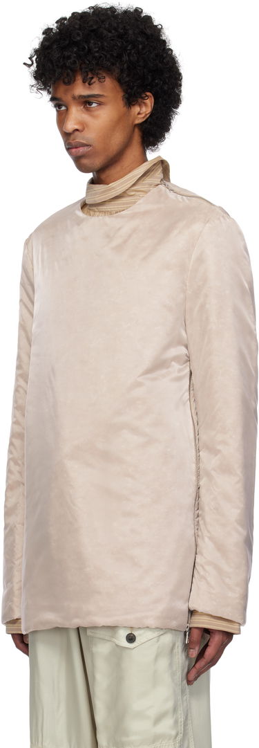 Sweater Dries Van Noten Dries Van Noten Organza Long Sleeve Top Beige | 251-020746-1256, 3