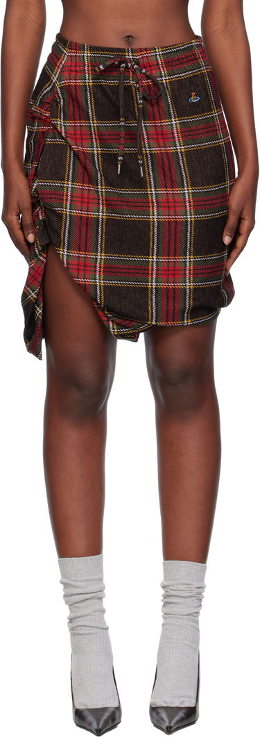 Kjol Vivienne Westwood Vivienne Westwood Side Panther Miniskirt Flerfärgad | 1J01000F-J009T-, 0