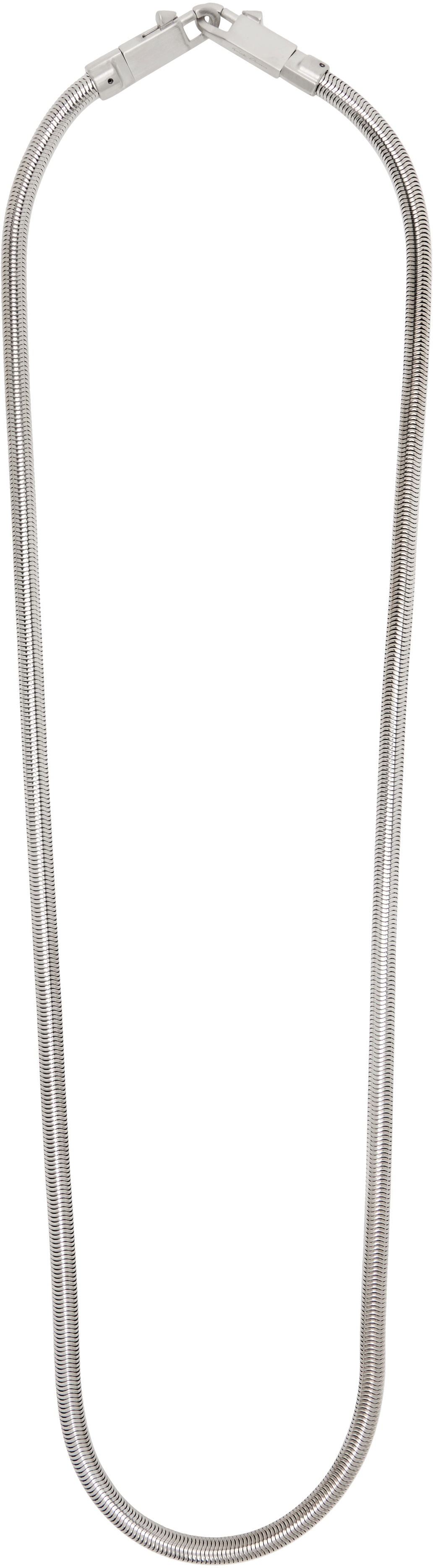 Halsband Rick Owens Rick Owens Concordians Snake Chain Necklace Metallisk | RA02E0799 MET, 0