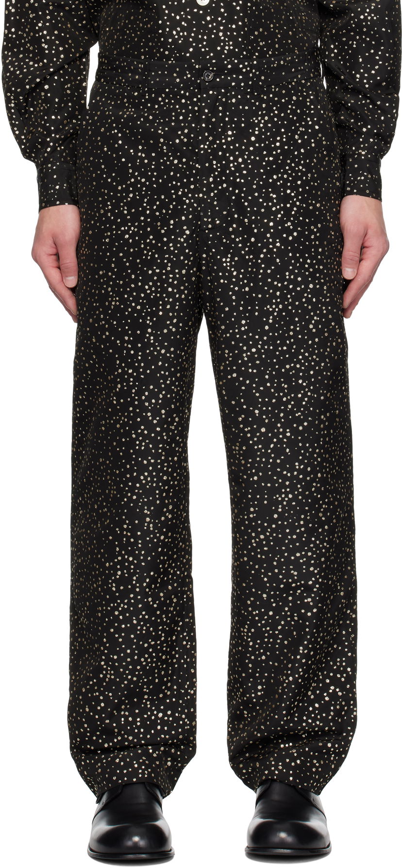 Byxor Bode Glitter Trousers Svart | MRF24BT067
