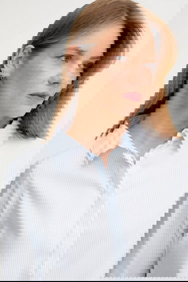 Skjorta Barbour Barbour CLAYDON Regular Fit Classic Collar Shirt Blå | LSH1695, 3