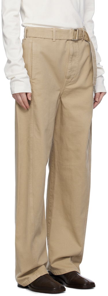 Cargo byxor LEMAIRE Lemaire Exclusive Wide-Leg Trousers Beige | PA326 LD1001, 1