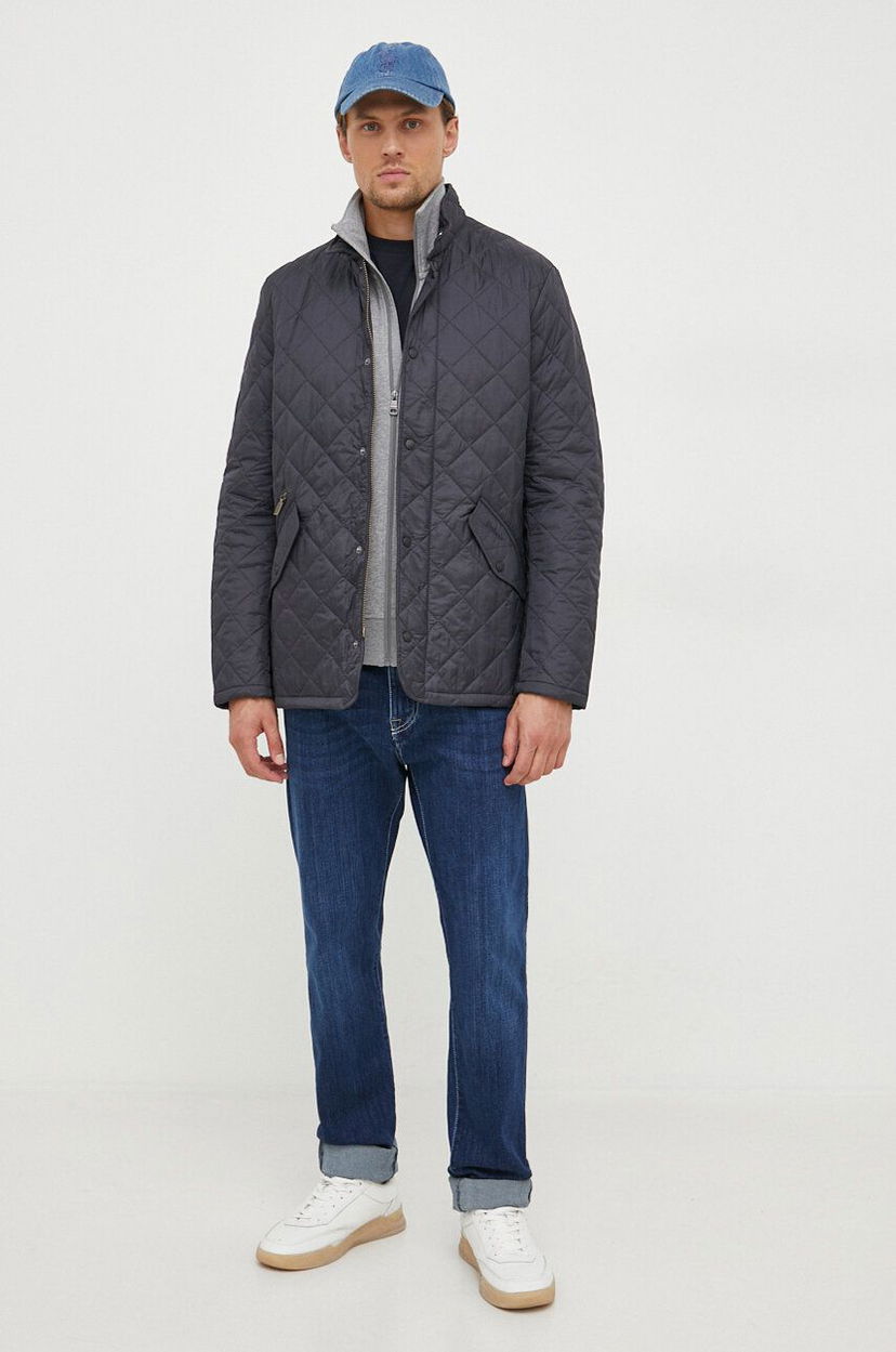 Pufferjacka Barbour Quilted Jacket Svart | MQU0007