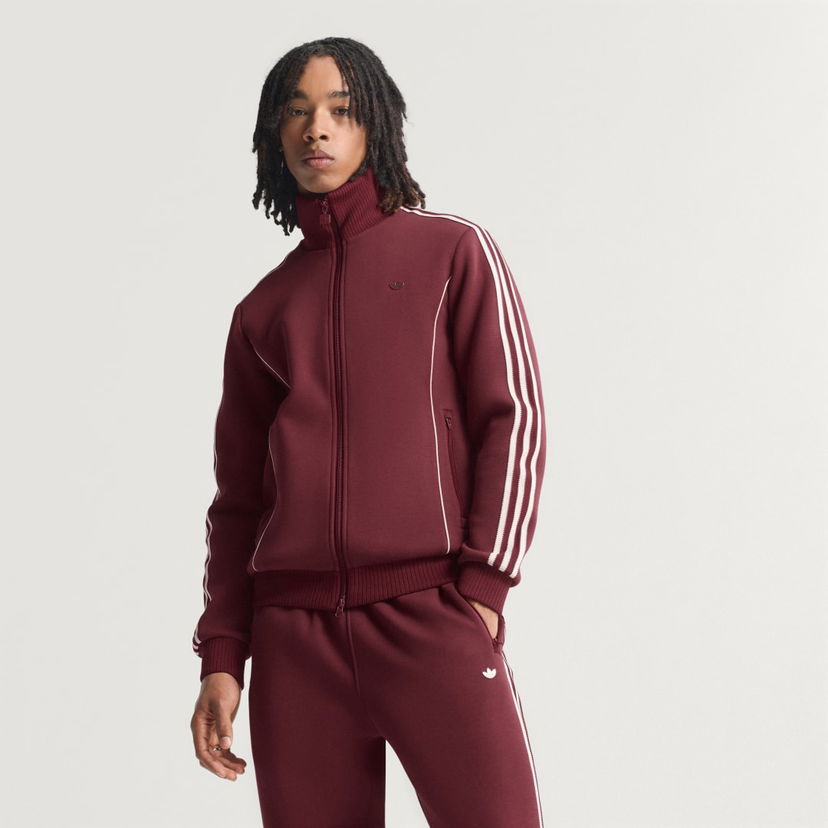 Träningsoverall adidas Performance Premium Sport Track Jacket with Piping Details Bourgogne | JY2738