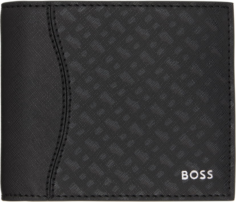 Plånbok BOSS BOSS Saffiano Leather Wallet Svart | 50542379