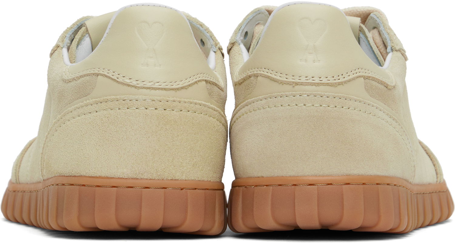 Kläder AMI AMI Paris Low Top Step Beige | USN433.872, 1