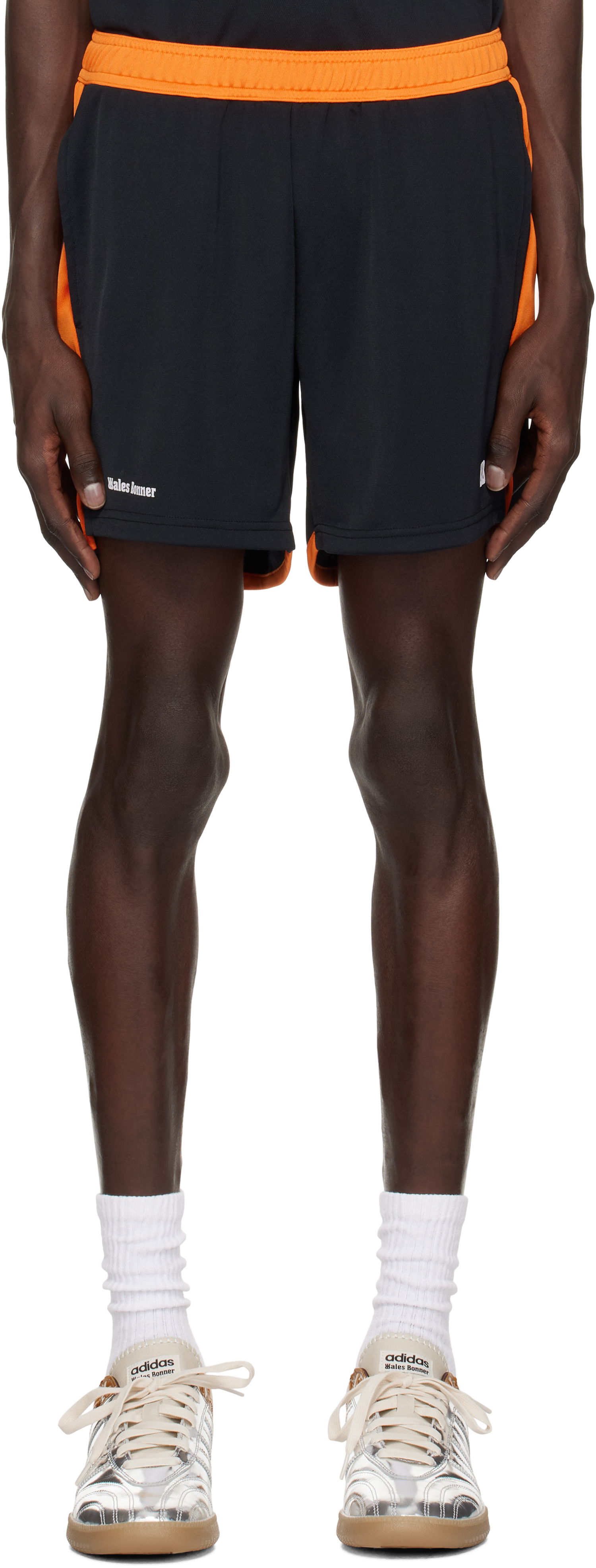 Shorts Wales Bonner Wales Bonner Home Jersey Shorts Svart | US25JE21-PL04-999 TECHNICAL JRSY, 0
