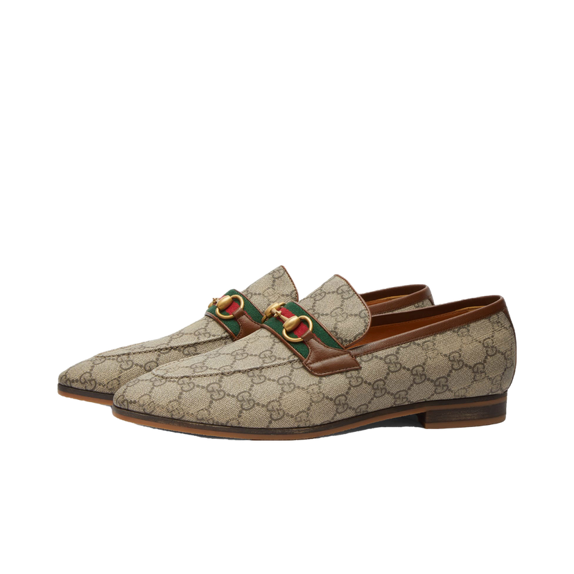 Sneakers och skor Gucci Men's Paride Monogram Loafer Beige Beige | 759648-FACIQ-9756