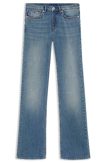 Jeans BOSS Comfort-Stretch Flared Leg Jeans Blå | 50541829