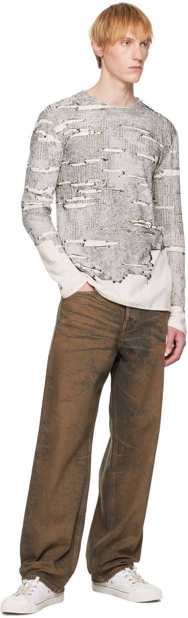 T-shirt Diesel Diesel K-Cadmo Long Sleeve T-Shirt Vit | A18119-0AFBV-129, 3