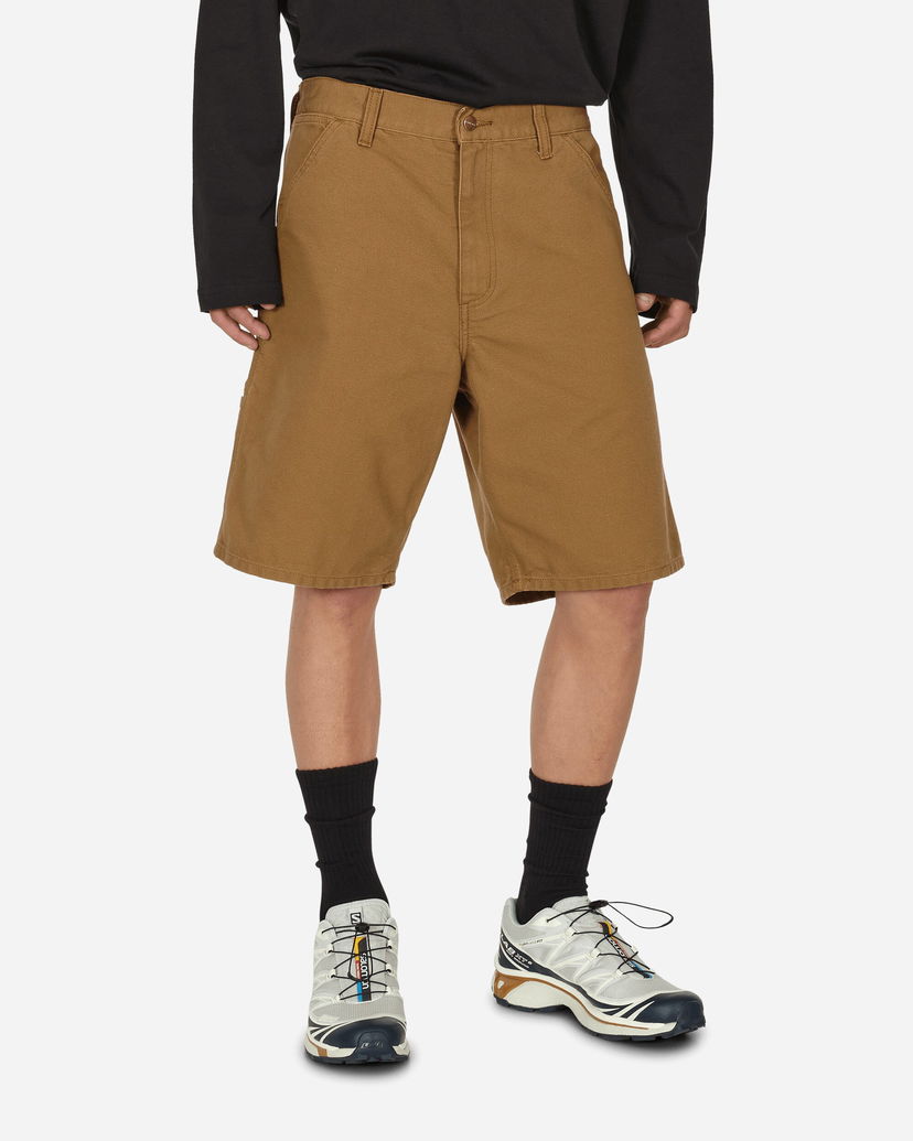 Byxor och jeans Carhartt WIP Single Knee Short Hamilton Brown Grå | I027942_HZ_02