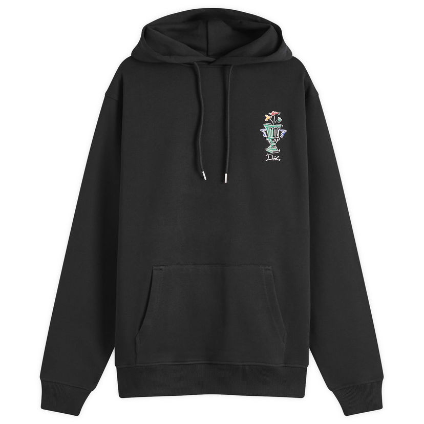Sweatshirt Drôle de Monsieur Vase Popover Hoody Svart | F-HO174-CO127-BL