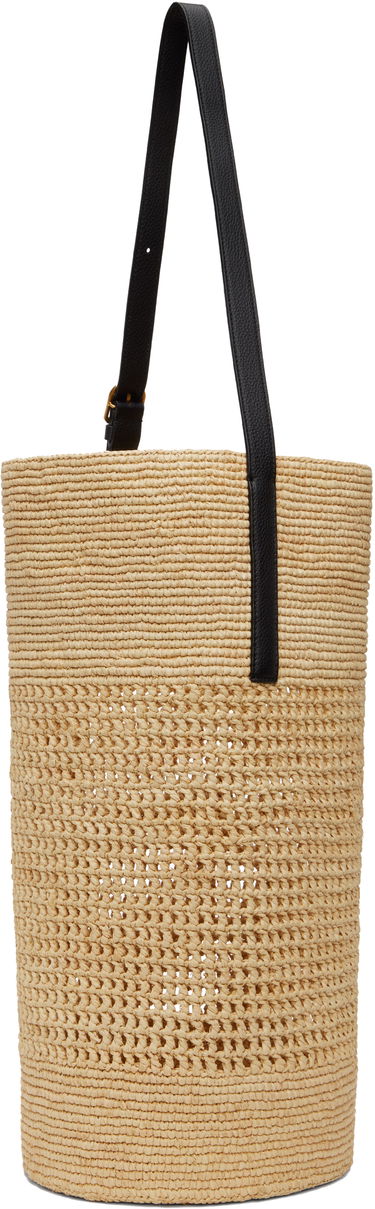 Tygpåse Khaite KHAITE Billie Raffia Bucket Tote Beige | H2047-727, 2