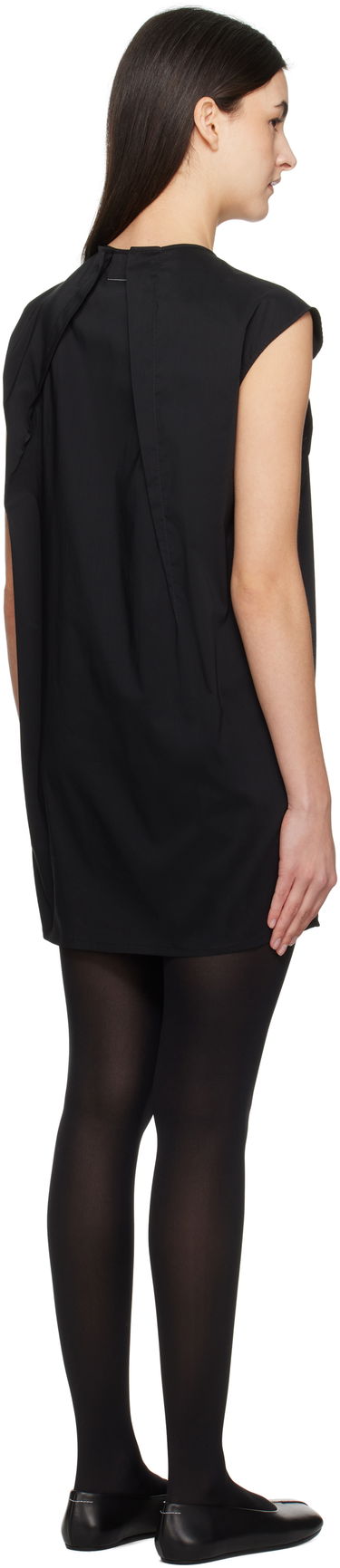 Klä Maison Margiela MM6 Maison Margiela Shirting Darting Mini Dress Svart | S52DA0066 M35043, 2