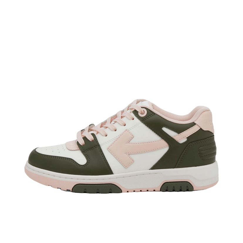 Sneakers och skor Off-White Out Of Office Calf Leather Military Sneakers Grön | OWIA259F24LEA0055631