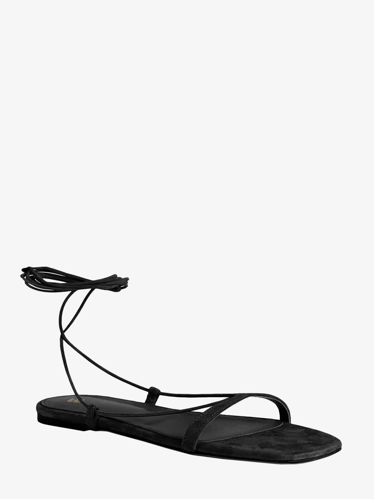 Sneakers och skor TOTEME Tie Up Flat Sandals Svart | 242WAS2053LE0012001, 1