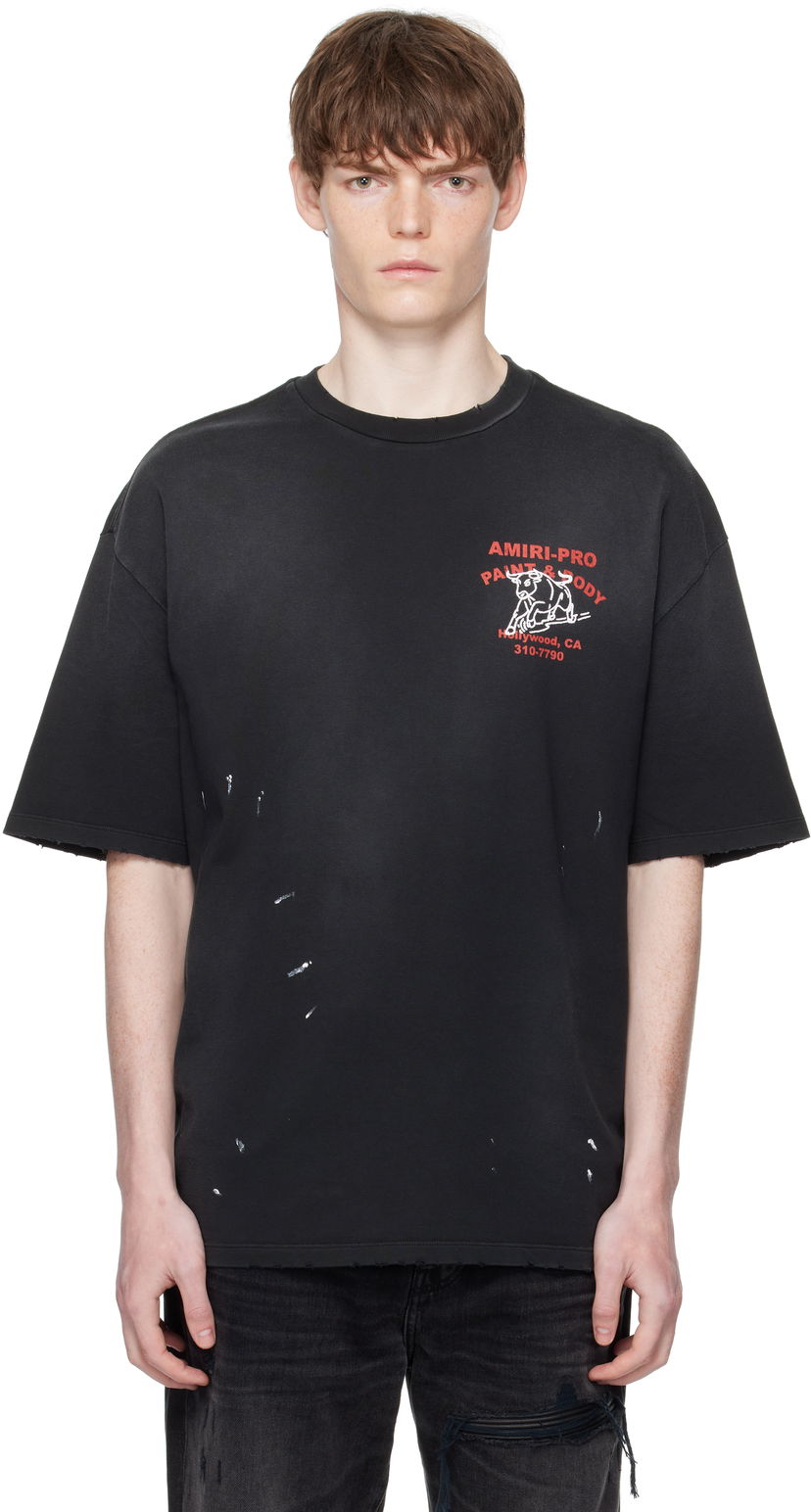 T-shirt AMIRI AMIRI Bull Oversized T-Shirt Svart | AMJYTE1229