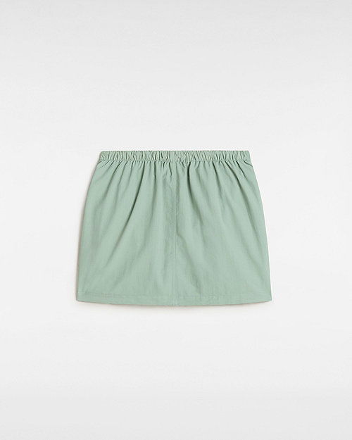 Kjol Vans Riley Nylon Mini Skirt Grön | VN000KG6CJL, 1