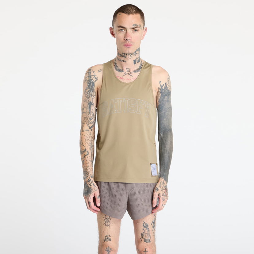 Linne Satisfy Satisfy AuraLite Tech Singlet Beige | 11041-AG