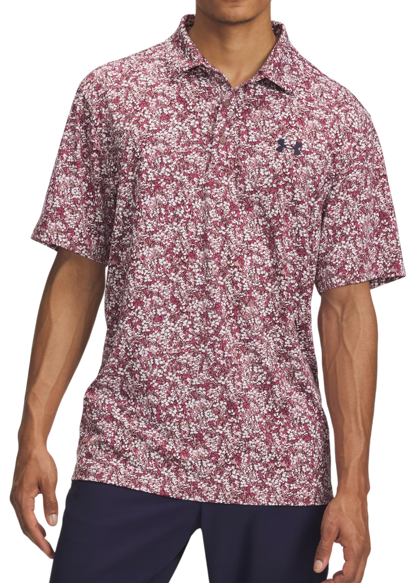 Polotröja Under Armour Under Armour Playoff 3.0 Printed Polo Shirt Bourgogne | 1378677-674