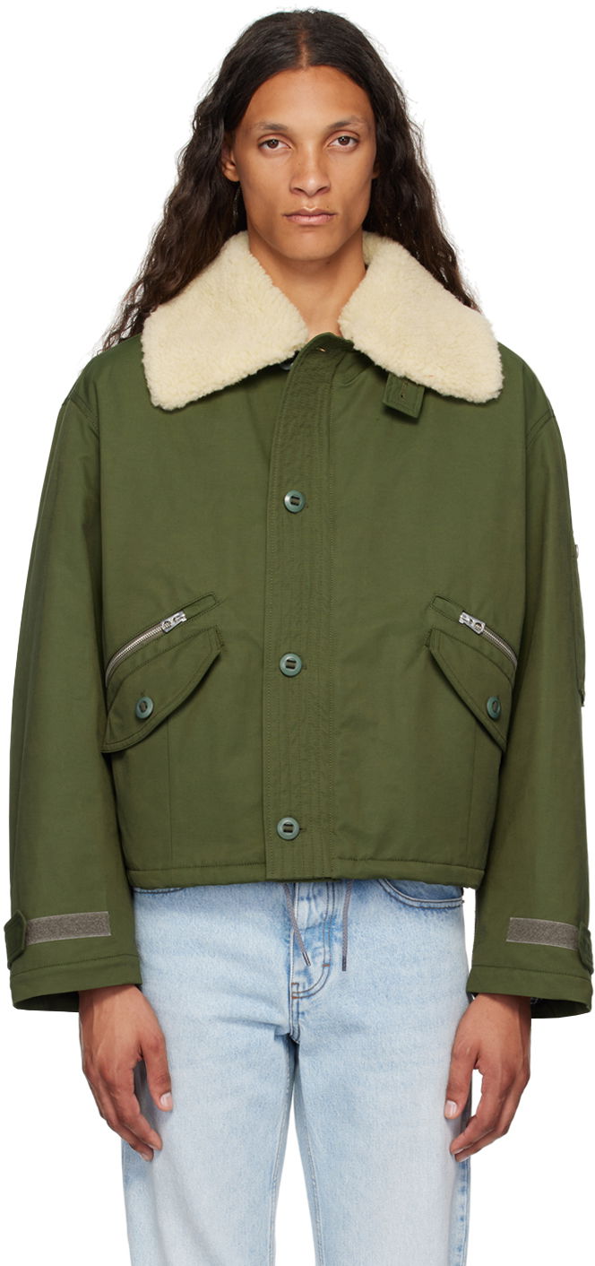 Jacka KENZO Green Paris Army Flight Jacket Grön | FE65BL1499OB