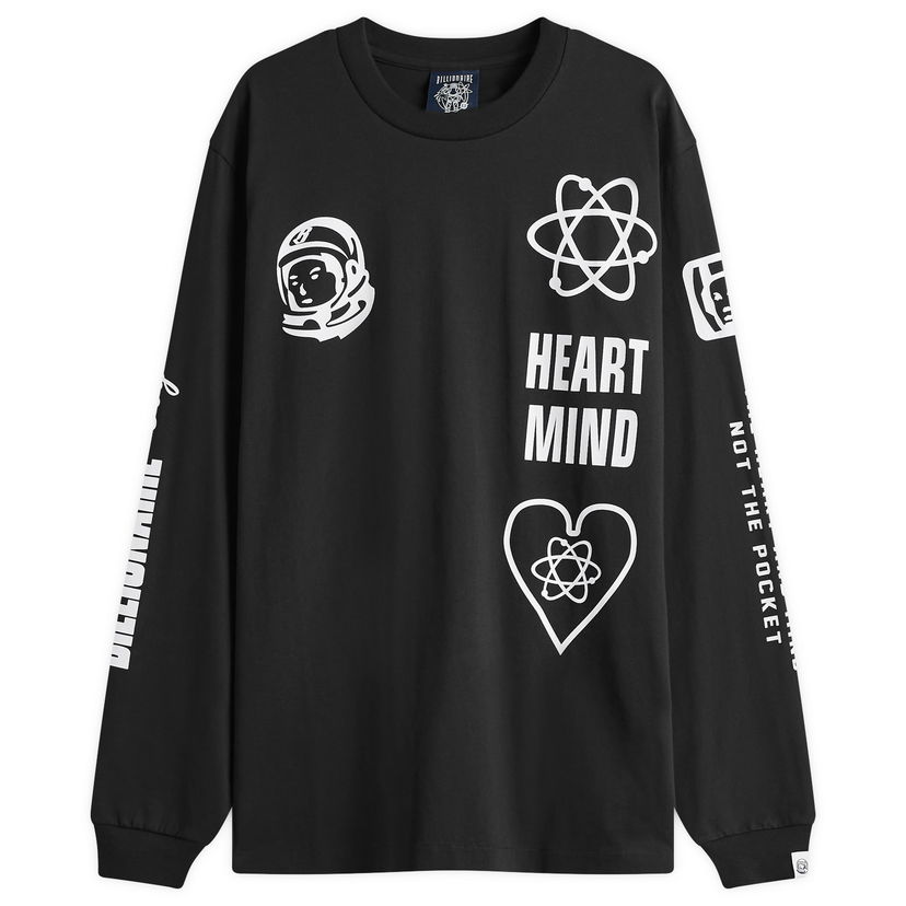 T-shirt BILLIONAIRE BOYS CLUB Multi Print Long Sleeve T-Shirt Svart | B24456-BLK