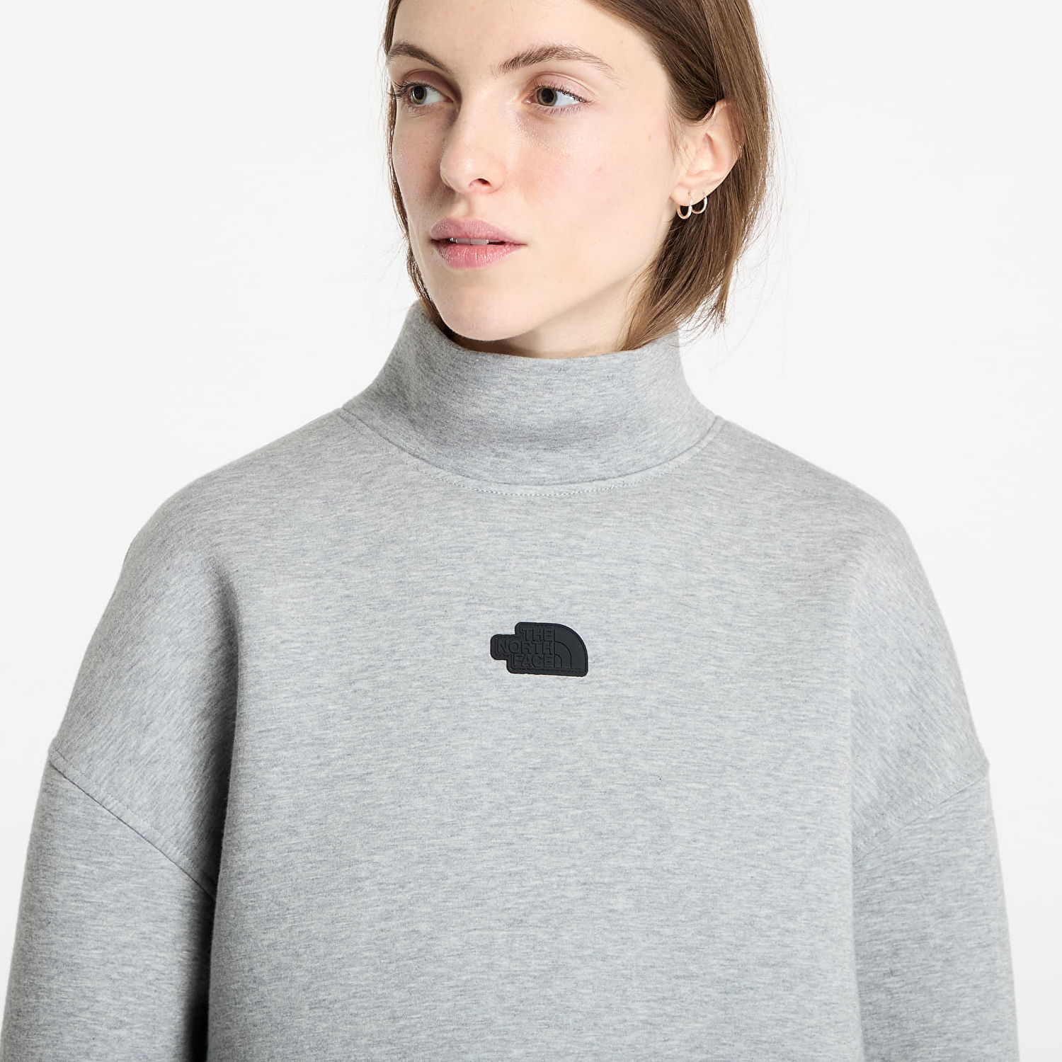Sweatshirt The North Face Relaxed Fit Mock Neck Sweatshirt Grå | NF0A89C1EC41, 1