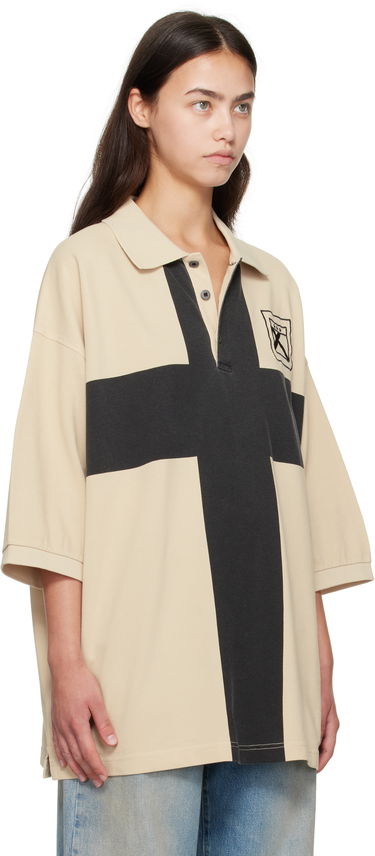 Polotröja 032C 032c Fainting Cross Oversized Polo Beige | F25-URC-0459-550-W, 1