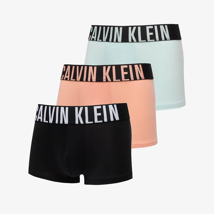 Boxare CALVIN KLEIN Intense Power Cotton Stretch Trunk 3-Pack Papaya Punch/ Black/ Moonlight Jade Flerfärgad | 000NB3608A VVM