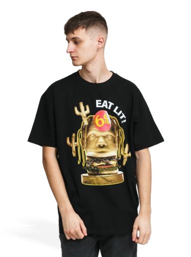 T-shirt Urban Classics Eat Lit Oversize Tee Svart | MT1804 black