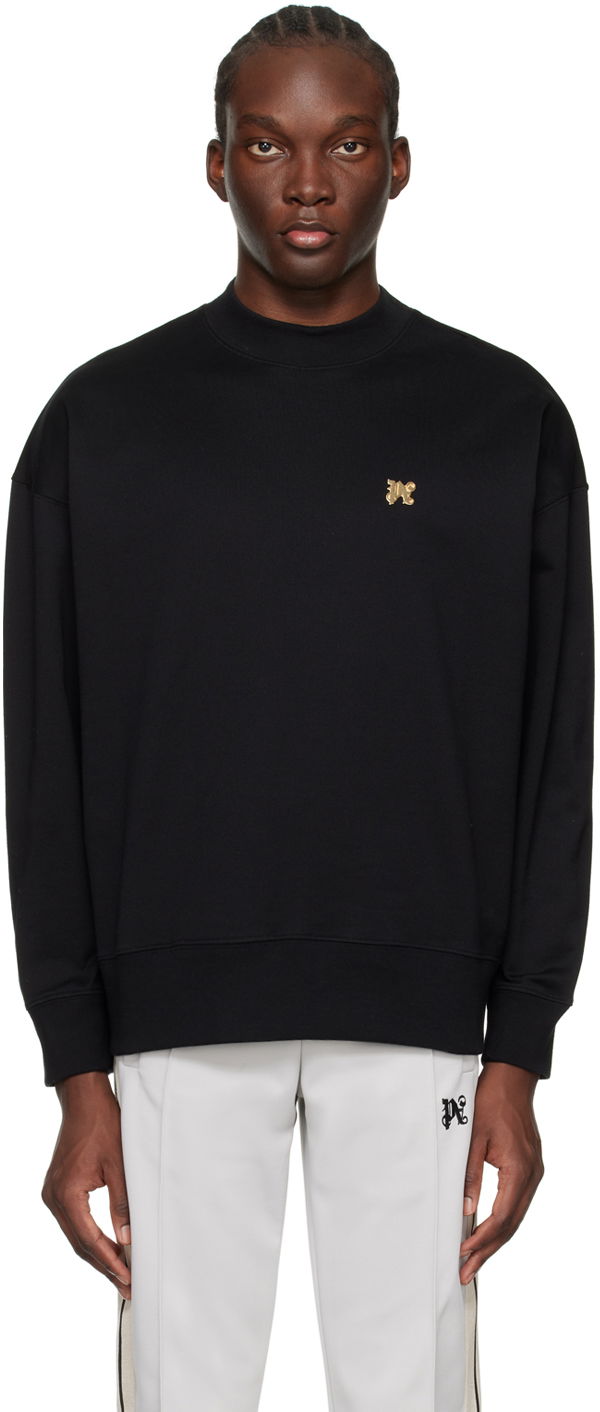Sweatshirt Palm Angels Plaque Sweatshirt Svart | PMBA074R24FLE0111076