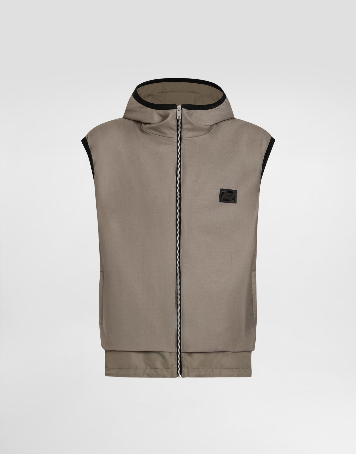 Väst Dolce & Gabbana Dolce & Gabbana Wool Canvas Hooded Vest Grå | G9BSRTFURK8M3725, 0
